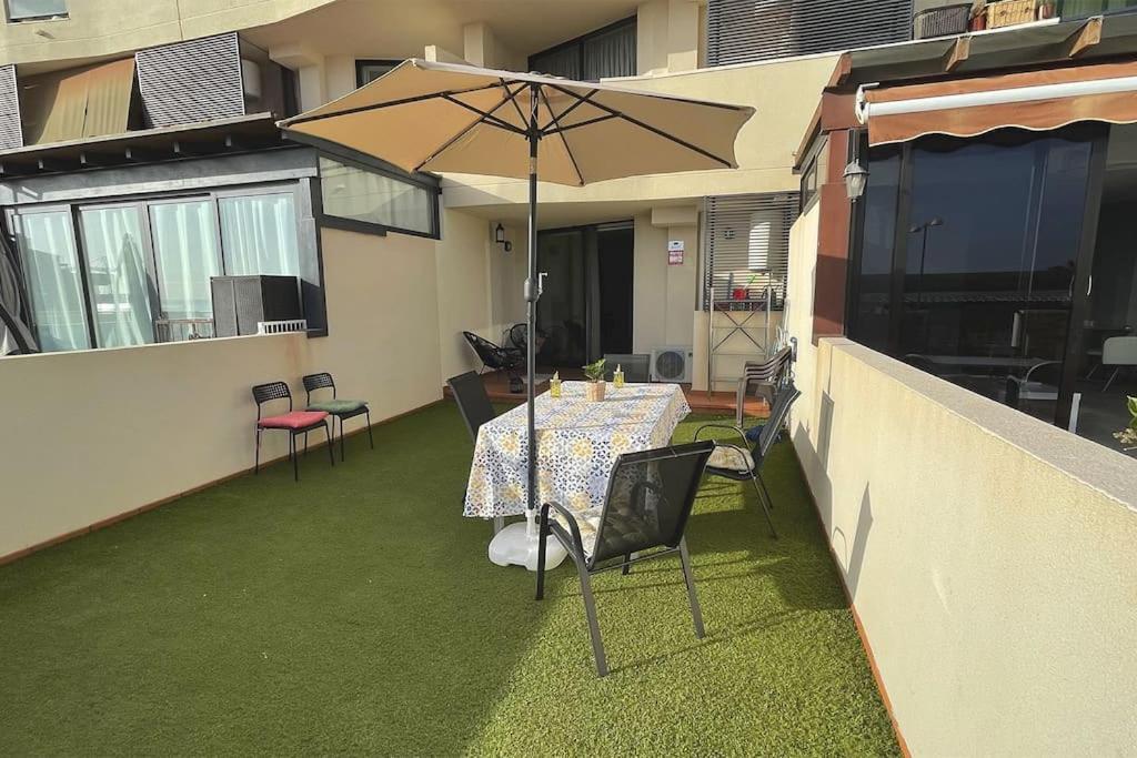Ferienwohnung Ocean Deluxe Palm-Mar Exterior foto