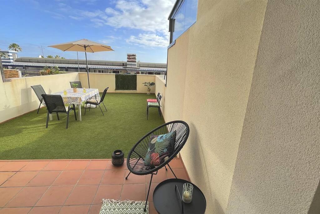 Ferienwohnung Ocean Deluxe Palm-Mar Exterior foto